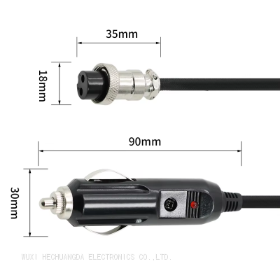 Высококачественный розеточный патрон для сигарет lighter plug  до авиаплаты GX16 5A 10A 15A 12V 24V Адаптер для розеточного патрона для сигарет Кабель зарядки