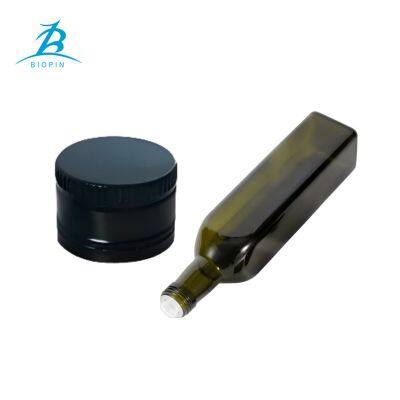31.5mm*24mm Aluminum Olive Oil Bottle Cap With Plastic Pourer for Olive Oil Glass Bottle