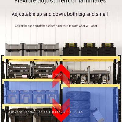 China Supplier Hengna Versatile Steel Shelving Systems with Adjustable Lamitates for Factories, Warehouses, and Distribution Centers
