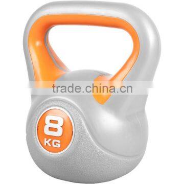 PVC coated kettlebell with cement filling