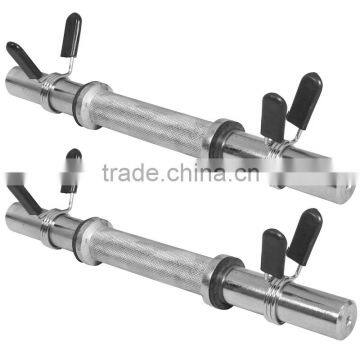 Short Dumbbell Bar With Spring Collars 35cm photo-3