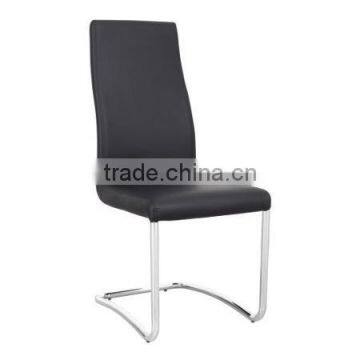 The American market bestseller black PU dining chair with high back