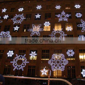 Christmas snowflake shape led lights hang decorations