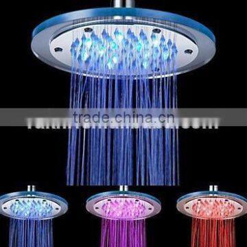 Color Changing Bathroom Top LED Rainfall Shower Head