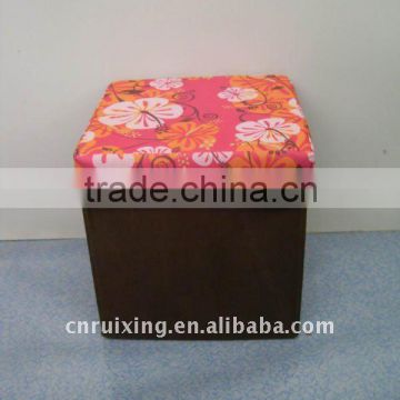 Foldable storage stool