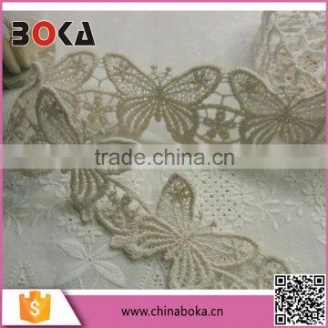 2015 Cotton embroidery butterfly Embroidery Lace