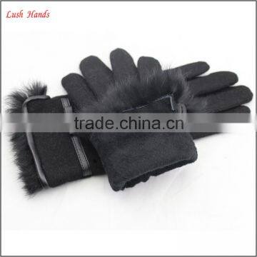 Ladies New Style Soft Winter Warm Woolen Gloves for Wholesale photo-3