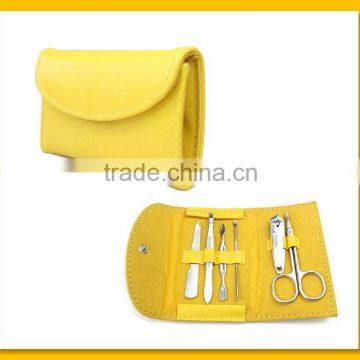 Girls yellow color bag manicure tool