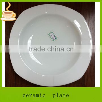 LJ-4469 10'' rim plate / soup plate / cheap ceramic plate