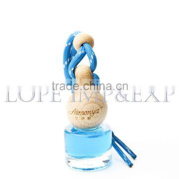 6ml Car perfume glass bottle wooden cap