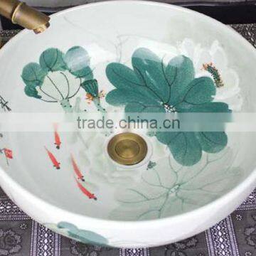 Chinese antique ceramic basin