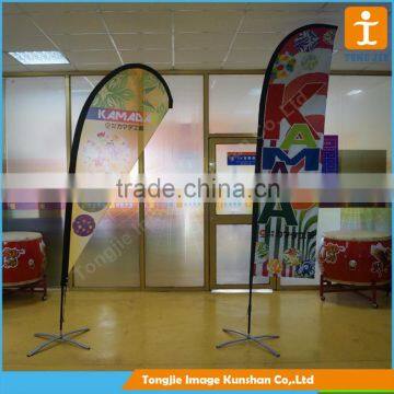 Outdoor flying beach flag banner, sail flag printing