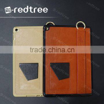 Newest design card holder with ring stand tablet cover for ipad 5