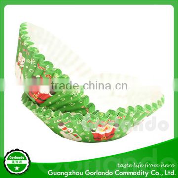 wholesale christmas tree design greaseproof paper baking cups