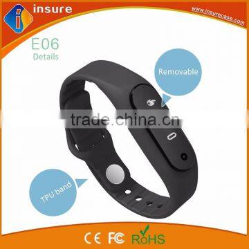 E06 bluetooth sport bracelet with TPU wristband