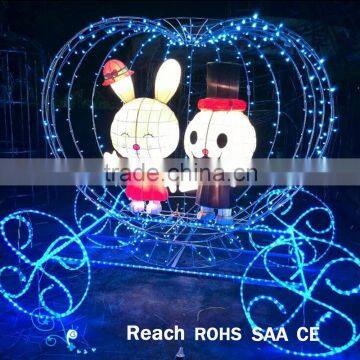 Christmas light decoration motif lights carrige / rope light carrige