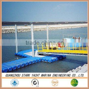 plastic pontoon floating bridge platform