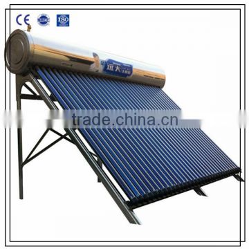 Widely Used Integrated Pressurized Solar Water Heater with Heat Pipe Tube