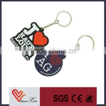 hot sale promotional PVC plastic fancy keychains