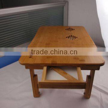 Wooden computer desk