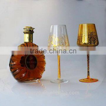 Electroplating Scrap Gold Wine Glass Bottle                        
                                                Quality Choice