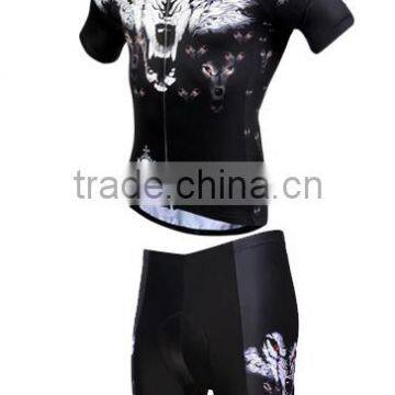 Cycling wear set Sublimation cycling jersey and shorts Custom cycling suit