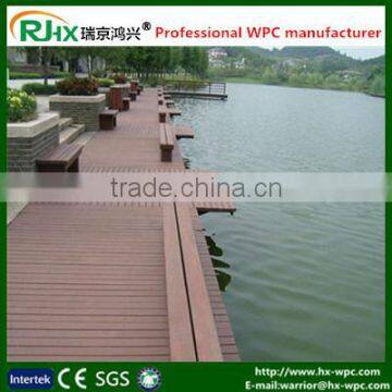 Wood-plastic composite decking/low maintainenace outdoor wpc decking floor