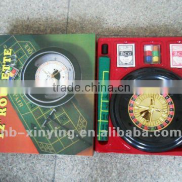 Hot selling plastic roulette wheel game set