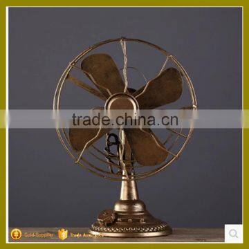 Iron craft Artificial electric fan polyresin home decoration for wholesale                        
                                                                                Supplier's Choice