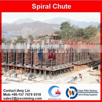 spiral chute for alluvial chrome separation plant