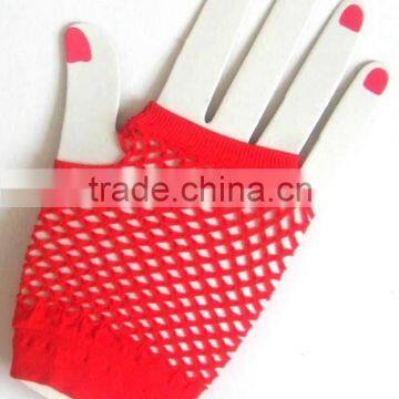 Short sexy fishnet gloves for fancy dress