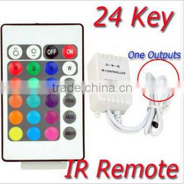 NEW 24 Key IR Remote Control For Changeable Color 5050 3528 RGB LED Light Strip