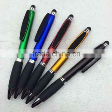 2016 new design phone screen cleaner stylus ball pen