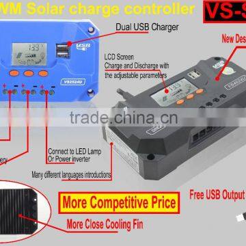 China popular 12v 24v auto solar charge controller 10a 20a 30a