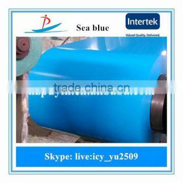 Chinease factory sea blue ppgi coils widlly used in building materials