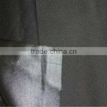 Polyester/spandex twill with water proof, Black TPU membrane