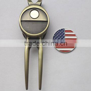 Cheap Price in Stock Golf Divot Tool With Different Ball Markers for Sale photo-2