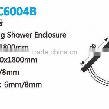 Hot! Arc-shape Sliding Cheap Small Curved Glass Shower Enclosure(KT6004) photo-4