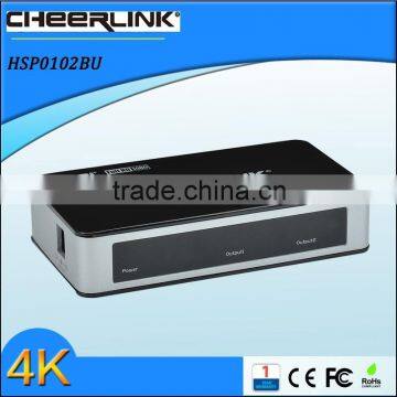 CHEERLINK 3D supported Ultra HD 4K HDMI Splitter 1.4 Version 1X2