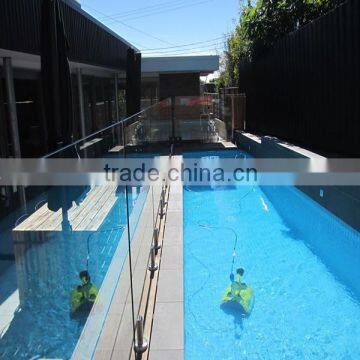 1/2" Clear Tempered Glass Panel for Swimming Pool Fence and Balcony,tailor-made photo-5