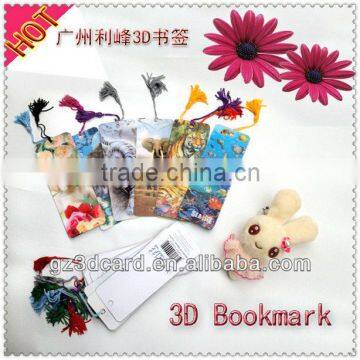 lenticular plastic 3d bookmark DIY design