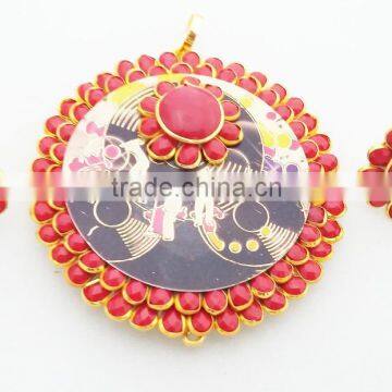 Pacchi Pendant Set with Earring Traditional Jewelry PS 97