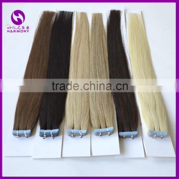 HARMONY 8-30inch Double drawn Full cuticle invisible tape Hair Extensions 100% remy human hair tape hair extension