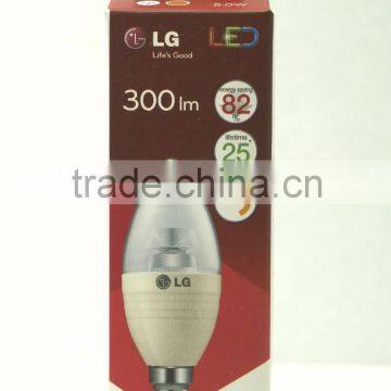 LG LED Light Candle 5W 300LM 2700K Dimmable C0527EA4T41 CLEAR photo-2