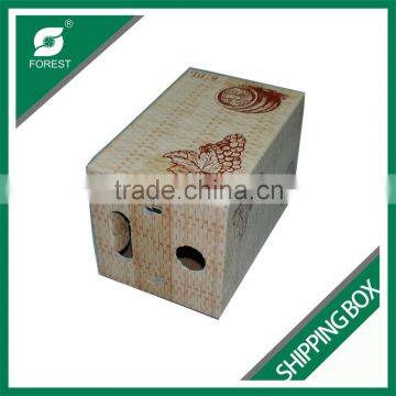 CUSTOM PRINTED SHIPPING BOX FOR WINE BOTTLES TOP AND BOTTOM CORRUGATED BOX FOR GRAPES PACKING photo-4