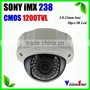 Sony CMOS Surveliance Camera Varifocal Zoom Lens Outdoor Security Camera Dome Security Camera1200TVL