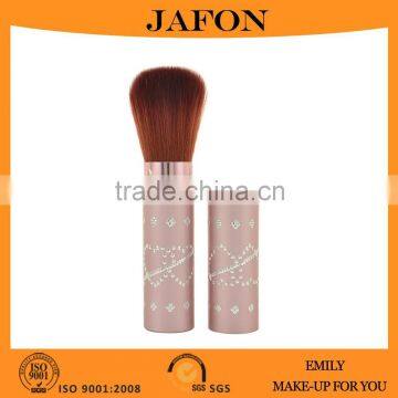 Wholesale Cute Design Retractable Powder Brush With An Arrow Through A Heart Diamond