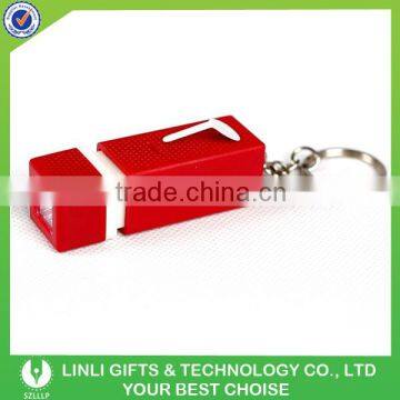 Customized Logo Plastic Led Flashlight Souvenir Keychain photo-5