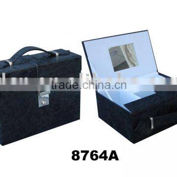 PU/ PVC Leather Jewelry Case/ Box, Leather and Paperboard Jewelry Box/ Case