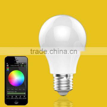 RBG+warm white 350LM bluetooth LED bulb with E27 B22 base distributors Canada